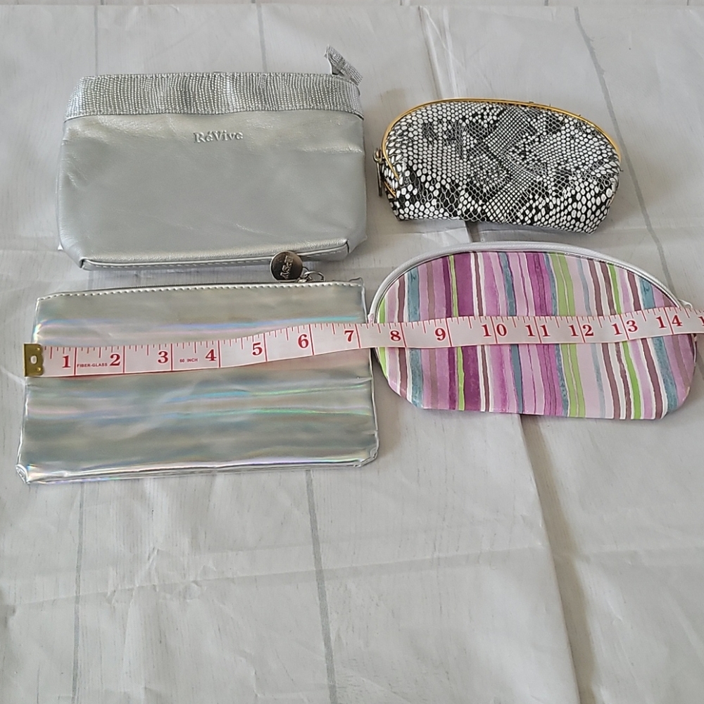 Lot of four cosmetic, travel bags